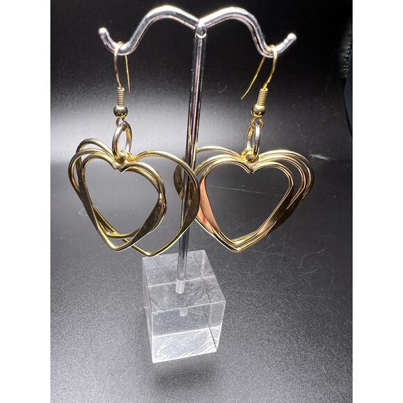 Concentric Heart Earrings - Picture 1 of 5